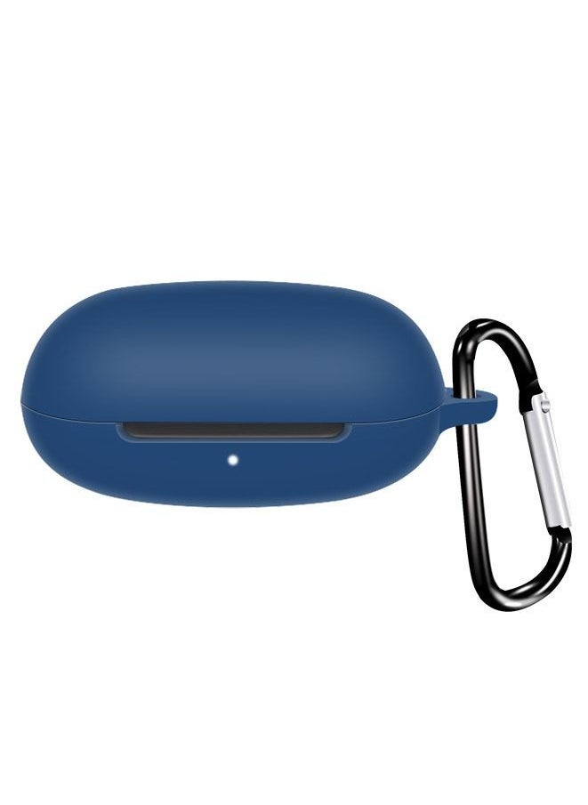 Generic - Silicone Case for Beats Fit Pro 2021with Keychain (Blue) - Image 1