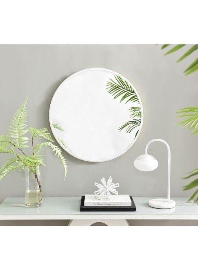 Generic White Metal Frame Wall Mirrors 70X70X3Cm  White  - Image 2