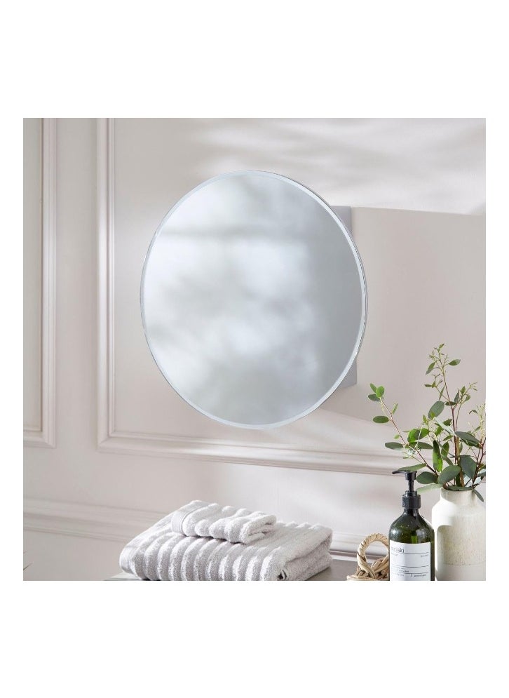 Generic White Metal Frame Wall Mirrors 70X70X3Cm  White  - Image 3