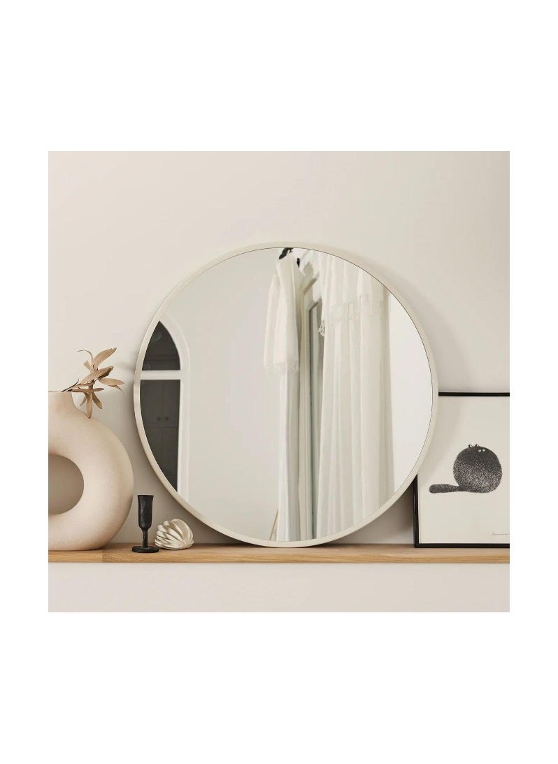 Generic White Metal Frame Wall Mirrors 70X70X3Cm  White  - Image 4
