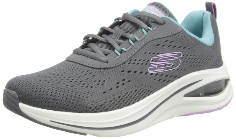Skechers Womens Skech-AIR META-AIRED Out Charcoal Multi Casual Lace Up Shoes - Image 5