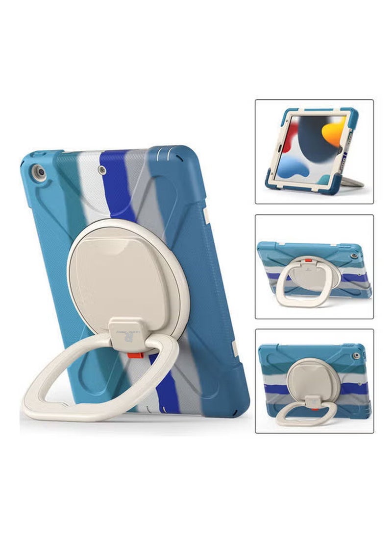 روك بو آي باد 9 / 2020 آي باد 8 / 2019 الجيل السابع من غطاء حماية آي باد ، قوي ودائم الثقيلة المضادة للصدمات قوس الدورية غطاء الحماية ، تنطبق على 10.2 بوصة آي باد 9 / 8 / 7 الجيل - Image 1