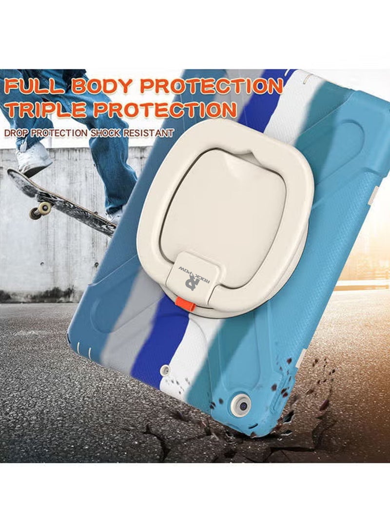 روك بو آي باد 9 / 2020 آي باد 8 / 2019 الجيل السابع من غطاء حماية آي باد ، قوي ودائم الثقيلة المضادة للصدمات قوس الدورية غطاء الحماية ، تنطبق على 10.2 بوصة آي باد 9 / 8 / 7 الجيل - Image 5