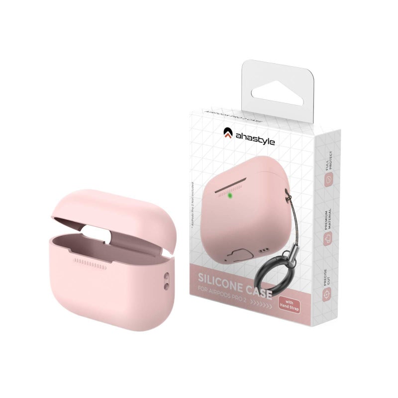Lightweight Silicone Case Compatible with AirPods Pro with Hard Shell in Pink with Scratch Protection for Daily Carry - Image 1