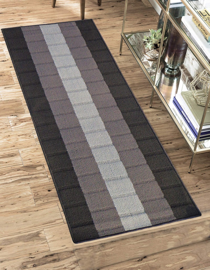 Status Contract Polypropylene Anti Skid Runner for Living Area | Rug for Bedroom |Rug for Dining Kitchen | Rug for Dining Table | Rug for Floor with Anti Slip Backing- 56X140 CM, Grey - Image 1