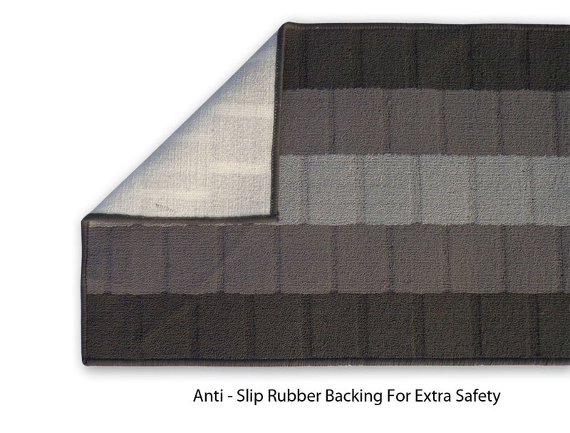 Status Contract Polypropylene Anti Skid Runner for Living Area | Rug for Bedroom |Rug for Dining Kitchen | Rug for Dining Table | Rug for Floor with Anti Slip Backing- 56X140 CM, Grey - Image 3