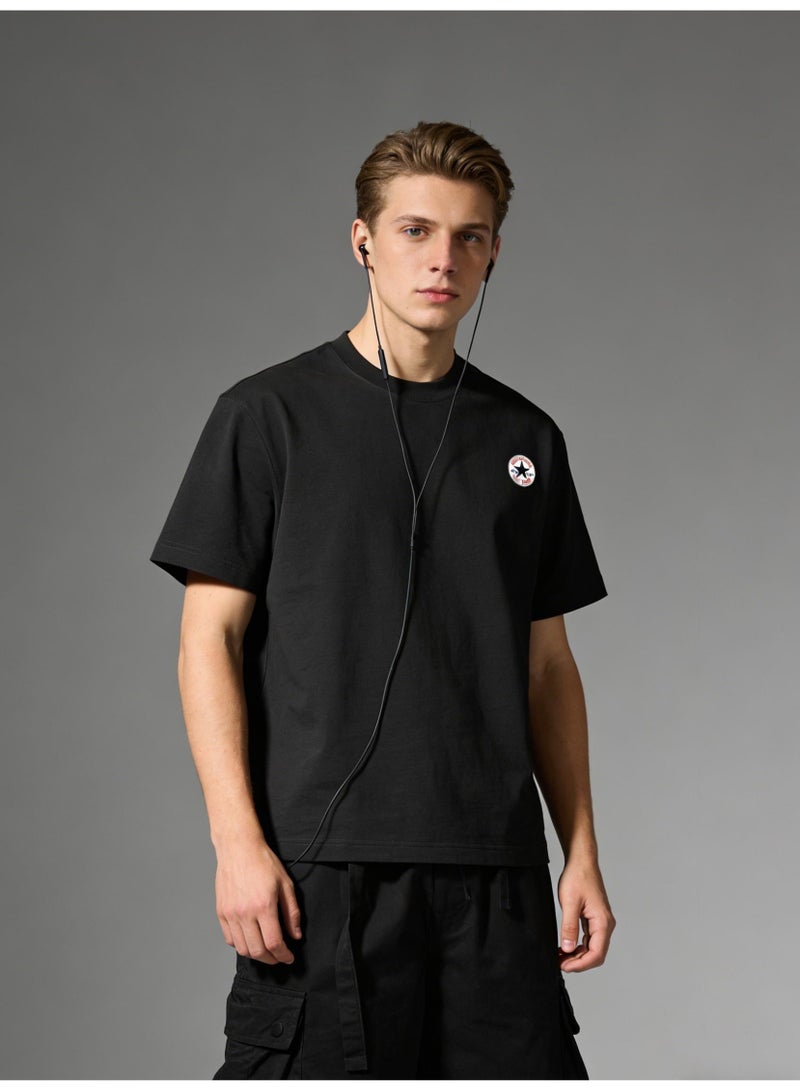 CONVERSE Men's and women's t-shirts, high-grade cotton loose short sleeves, round converse logo, men's and women's retro street clothes. Heavy cotton up to 300G. - Image 5