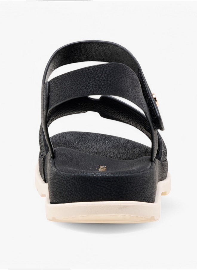 Le Confort Textured Comfort Sandals with Hook and Loop Closure  - Image 5