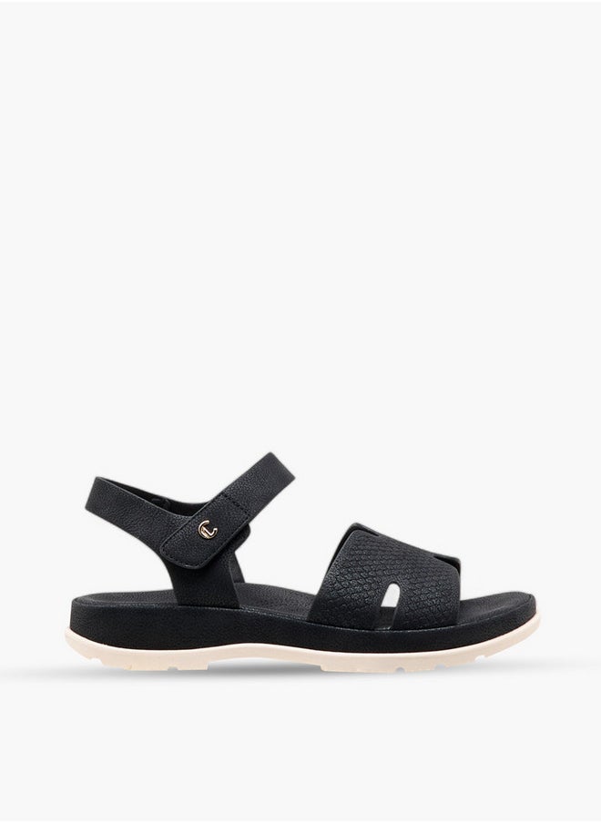 Le Confort Textured Comfort Sandals with Hook and Loop Closure  - Image 3