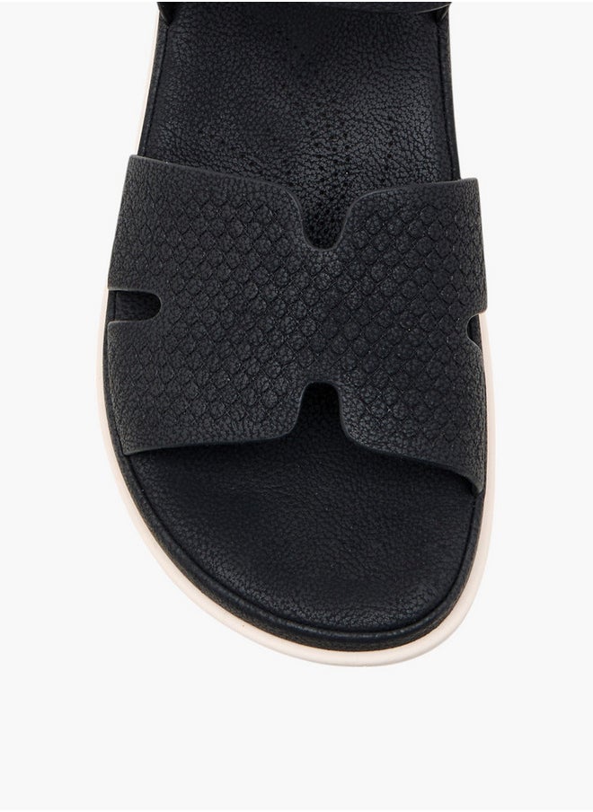 Le Confort Textured Comfort Sandals with Hook and Loop Closure  - Image 4