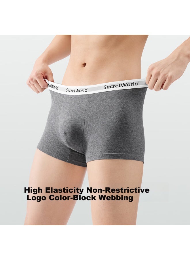 Secretworld Men's Underwear A-class Baby Cotton 100% Pure Cotton Crotch 10a Full Coverage Antibacterial Boxer Briefs Large Size Sports Trunks - Image 5