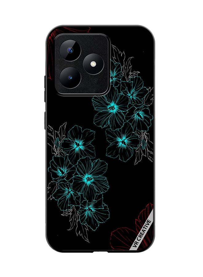 VR CREATIVE Protective Case Cover For Realme C53 Flower Design Multicolour - Image 1