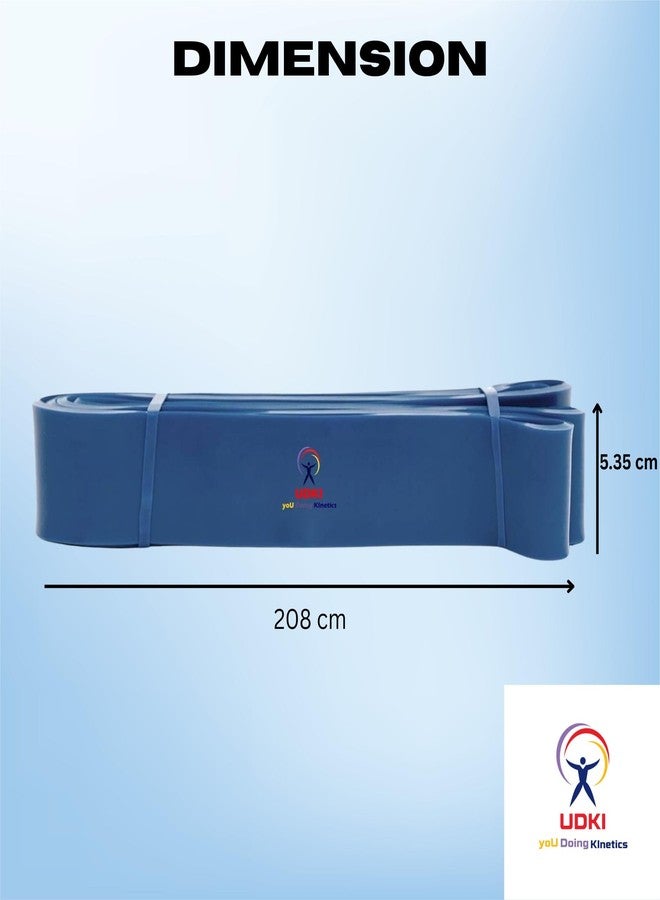UDKI 60-75kg Blue Resistance Band - Exercise & Pull Up Bands for Home Gym Fitness - Men & Women - 100% Natural Rubber - Image 2