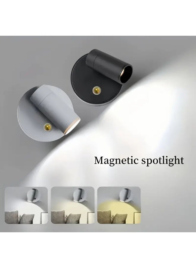 ARNOTEC Wireless Rechargeable Spot Lights Indoor, Magnetic LED Uplighting with Remote & Timer, Dimmable 3CCT (3000K/4500K/6000K) Accent Up Lights for Plants, Art, Picture, Wall Decor – Battery Operated,white - Image 3