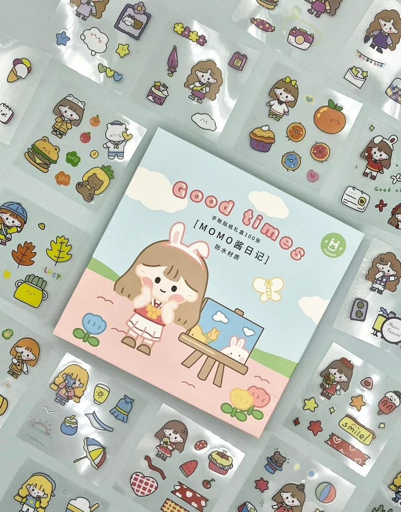 كاغيت جيمي دوكان Paper Ship Shop Gorgeous 4 Section Box Sticker Set - Stickers-Bullet Journal