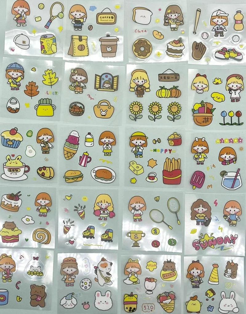 كاغيت جيمي دوكان Paper Ship Shop Gorgeous 4 Section Box Sticker Set - Stickers-Bullet Journal