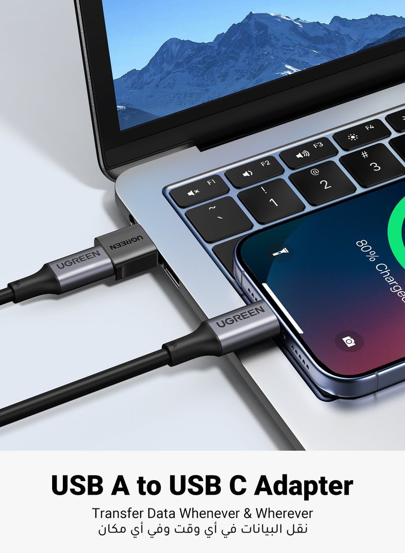 يو جرين محول USB C إلى USB 【10 جيجابت في الثانية】نوع C إلى USB، محول USB إلى USB C، محول USB C أنثى إلى USB A ذكر، محول من النوع C إلى USB لجهاز آيباد برو اير، ايفون17 برو ماكس، جوالكسي S25 S24 اترا، عبوتان - Image 5