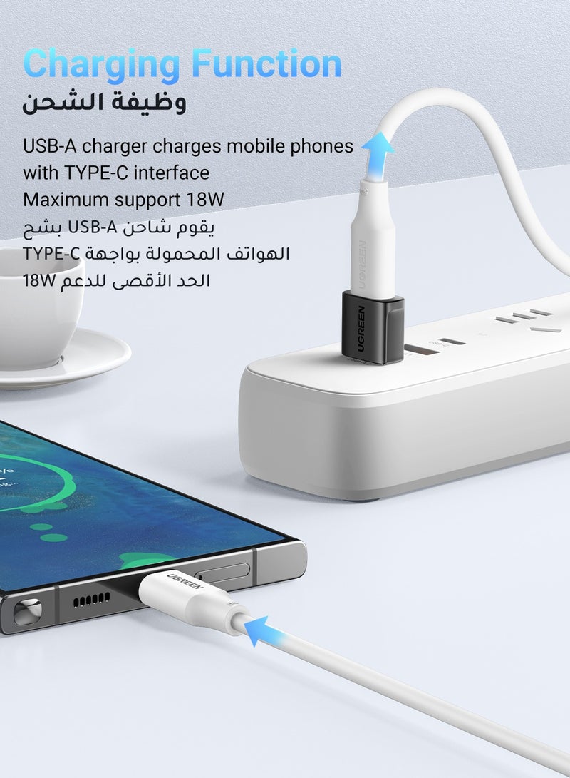 يو جرين محول USB C إلى USB 【10 جيجابت في الثانية】نوع C إلى USB، محول USB إلى USB C، محول USB C أنثى إلى USB A ذكر، محول من النوع C إلى USB لجهاز آيباد برو اير، ايفون17 برو ماكس، جوالكسي S25 S24 اترا، عبوتان - Image 3