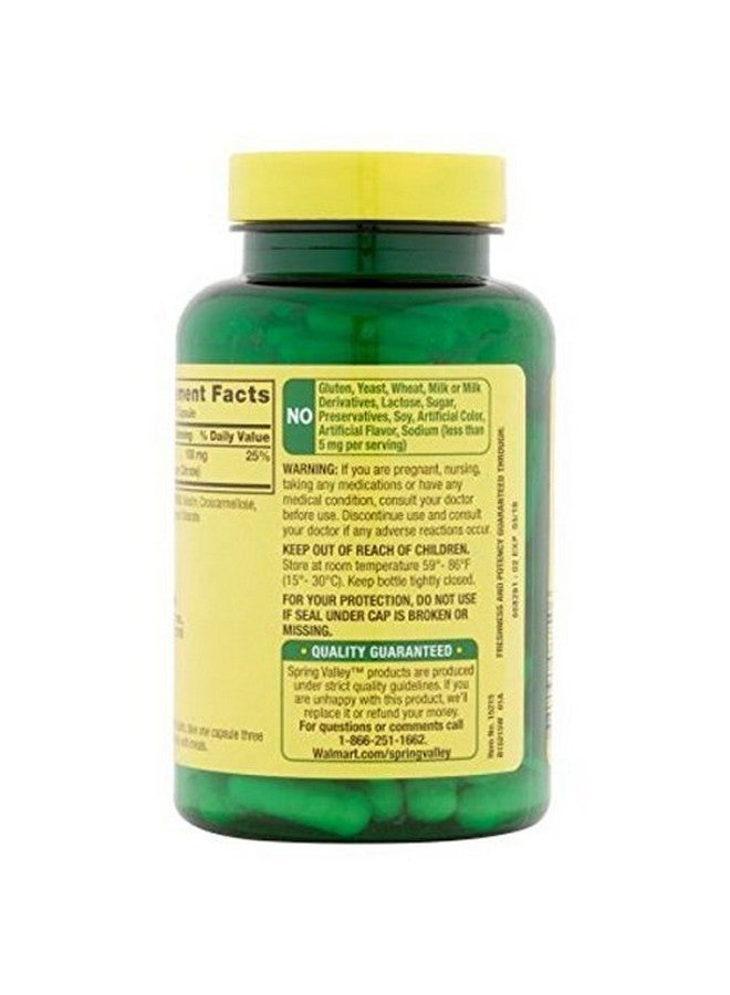 SPRING VALLEY سترات المغنيسيوم 100 ملغ إطلاق سريع 100 كبسولة - Image 3