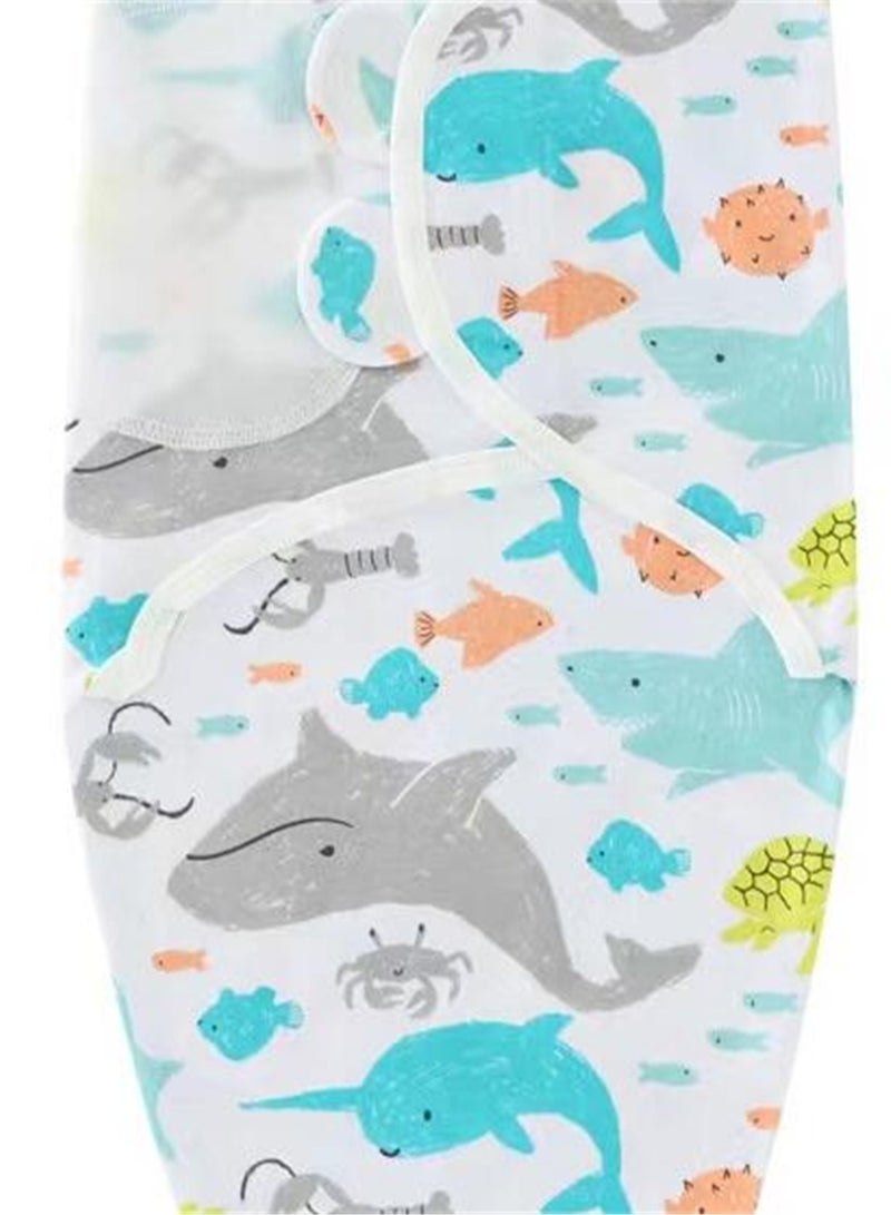 Newborn swaddle comfortable sleeping bag with hood set delivery room swaddle - Image 3
