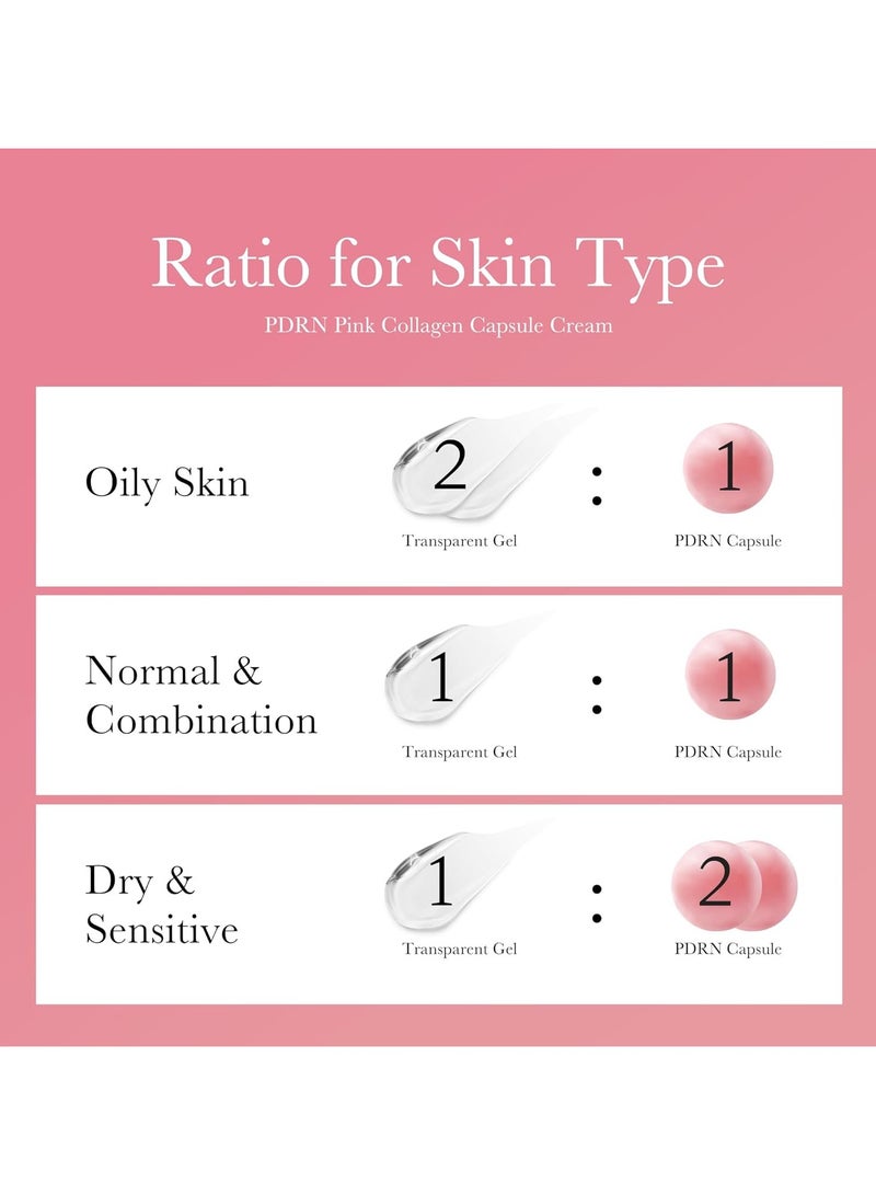 Medicube Salmon DNA PDRN Pink Collagen Capsule Cream, Face Moisturizer | Lightweight Moisturizing Cream | PDRN, Niacinamide for Uneven Skin Tone, Glow hydration | Korean Skin Care 1.94 oz - Image 2