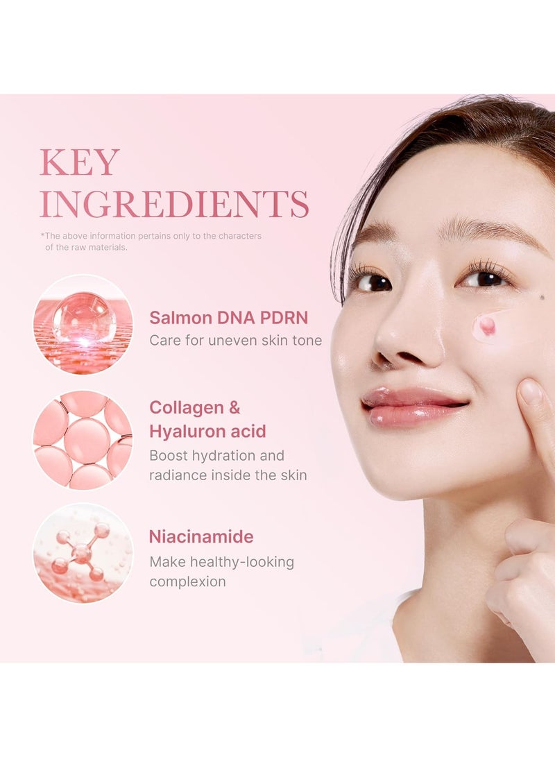 Medicube Salmon DNA PDRN Pink Collagen Capsule Cream, Face Moisturizer | Lightweight Moisturizing Cream | PDRN, Niacinamide for Uneven Skin Tone, Glow hydration | Korean Skin Care 1.94 oz - Image 5