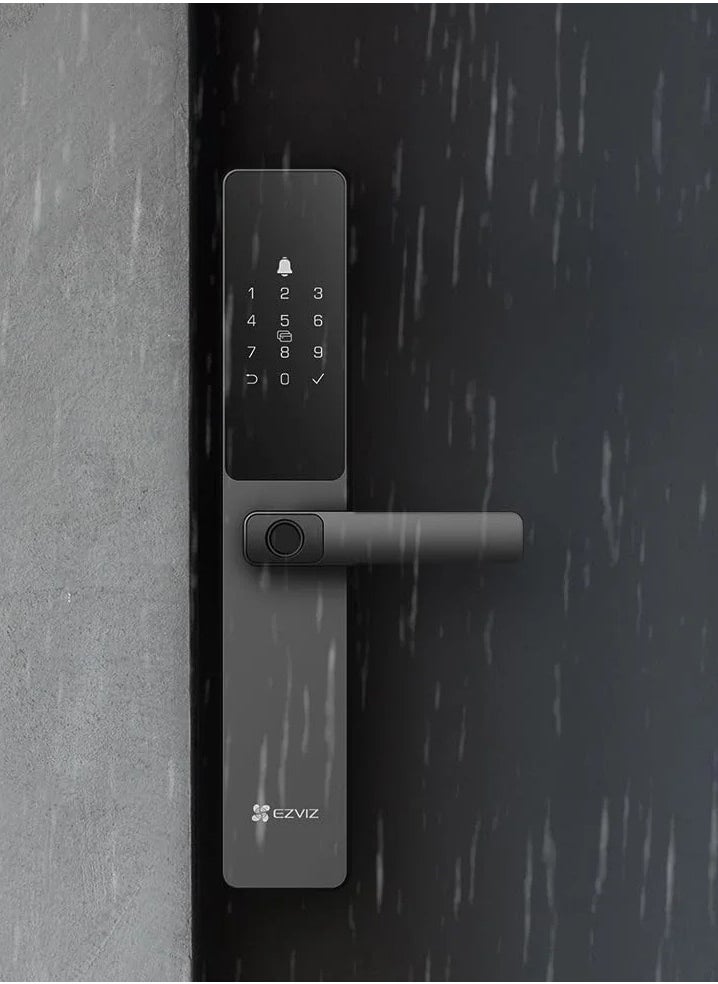 EZVIZ - Smart Lock DL05, 7-in-1 Keyless Entry Door Lock, Fingerprint Access, Secure Keyless Entry,Instant Alerts, Weather-Resistant, Child Safety. - Image 1