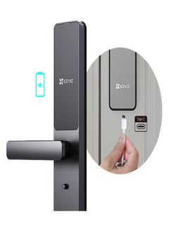 Smart Lock DL05, 7-in-1 Keyless Entry Door Lock, Fingerprint Access, Secure Keyless Entry,Instant Alerts, Weather-Resistant, Child Safety.