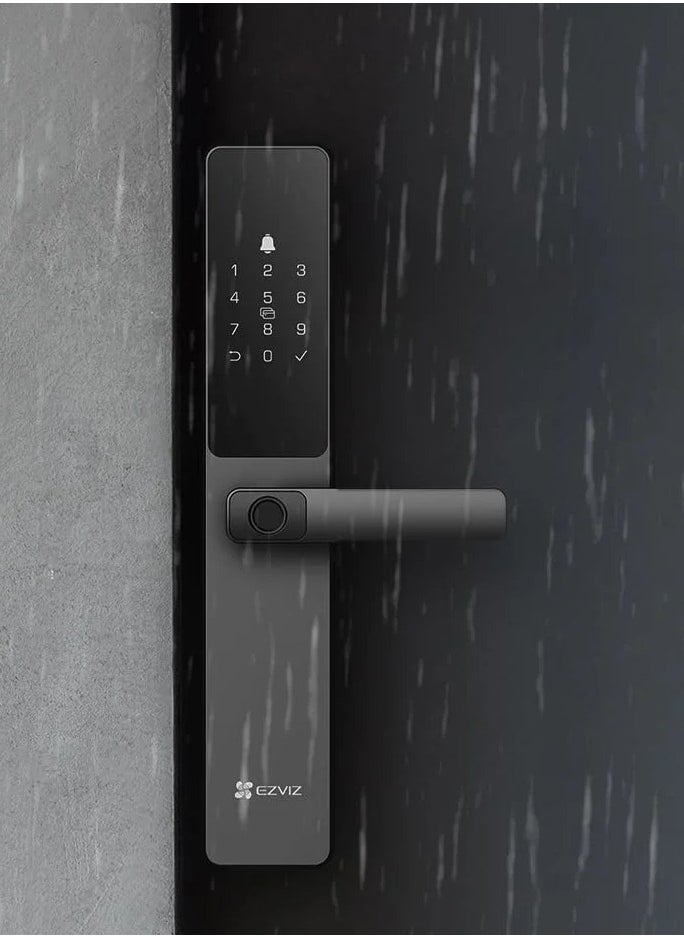 EZVIZ - Smart Lock DL05, 7-in-1 Keyless Entry Door Lock, Fingerprint Access, Secure Keyless Entry,Instant Alerts, Weather-Resistant, Child Safety. - Image 1