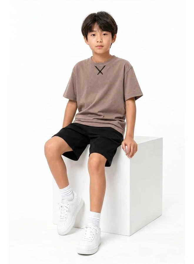Perendi Boy's Karyoka T‑Shirt and Shorts Set