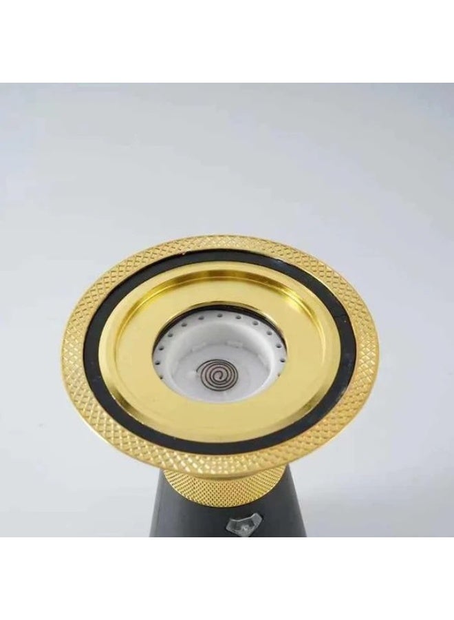 Electric incense burner with a unique design, USB rechargeable, compact and portable, black - Image 3