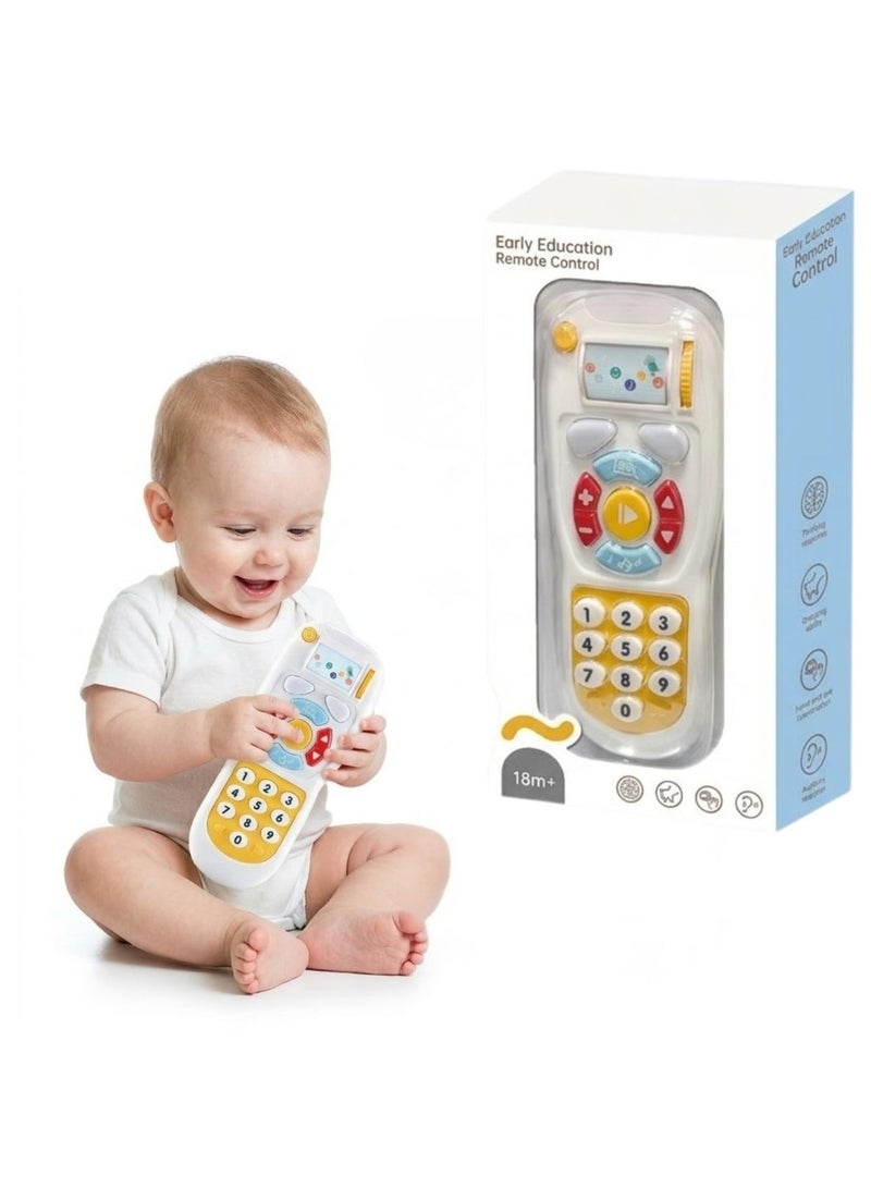 Twisoo Remote Phone Toy for Kids with Music, Lights & Number Buttons, Educational Musical Mobile Toy for Toddlers, Pretend Play Learning Phone Gift for Boys Girls Babies Ages 3+ - Image 1