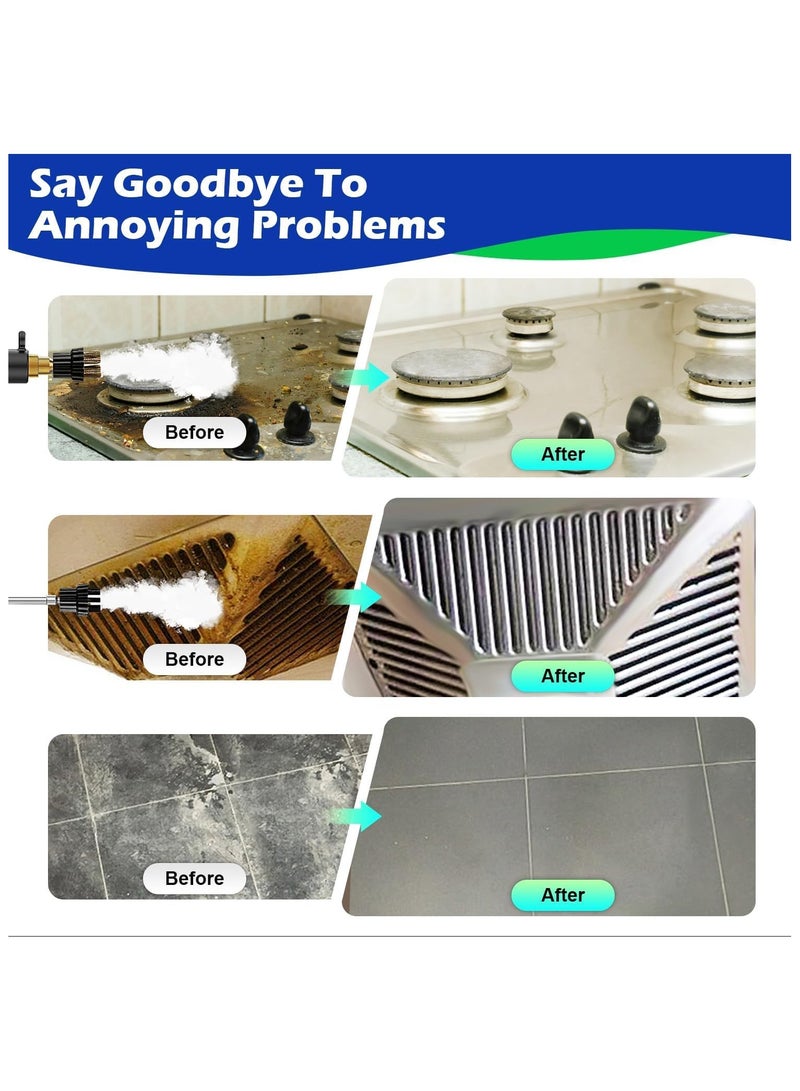 AROAQ Handheld Steam Cleaner High Temperature High Pressure Steam Cleaner with 3 Brush Heads Portable Steam Cleaner with 1.5L Tank For Car Detailing Kitchen Bathroom Floors - Image 2