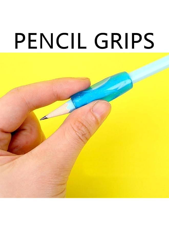 erorex Pencil Grips For Kids Pencil Gripper Holder 8 Pcs Silicone Material Soft Touch Flexible Comfortable Practical Portable Tool Suitable For Children And Students Aged 3 7 - Image 2