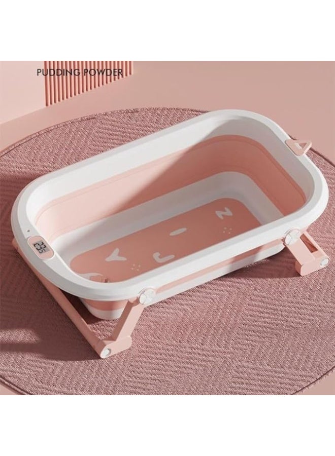Turtees® Baby Anti Slip Foldable Bath Tub with Thermometer - Image 1