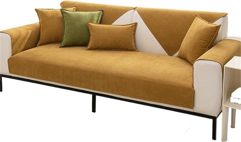Waterproof Sofa Cushion Cover Textures Universal Non-Slip Couch Towel Protective for Living Room Decoration for Sofa Couch Cushion Covers(Color5,110x110cm-1pc)