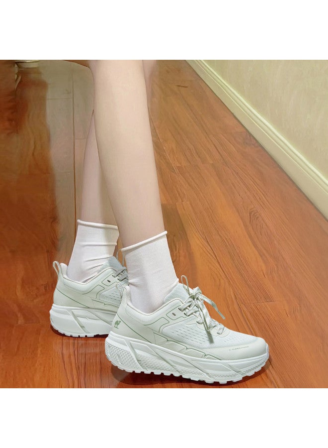 camel Cloud Runner】women's Athletic Shoes, Breathable Lightweight Platform Sneakers With Increased Height, Rebound Cushioning For Running, Spring And Autumn Collection - Image 4