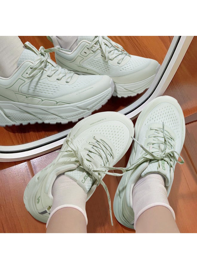 camel Cloud Runner】women's Athletic Shoes, Breathable Lightweight Platform Sneakers With Increased Height, Rebound Cushioning For Running, Spring And Autumn Collection - Image 3