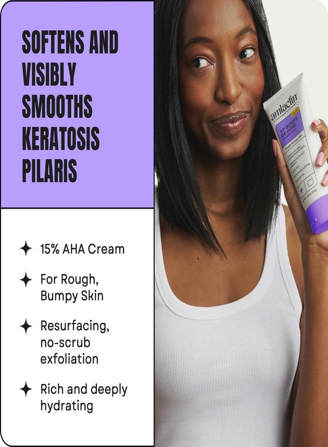 AmLactin KP Bumps Be Gone - 3 oz Keratosis Pilaris Moisturizing Cream with 15% Lactic Acid - Exfoliator and Moisturizer for Dry, Rough and Bumpy Skin, Pack of 2 (Packaging May Vary) - Image 2