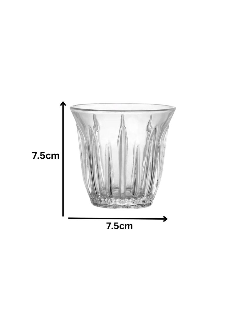 Liying Espresso Cups Set of 6 Clear Glass Cups 90ml for Coffee/Milk Insulated Shot Glasses Regular Espresso Accessories for Coffee Shop, Home, Kitchen and bar - Image 2