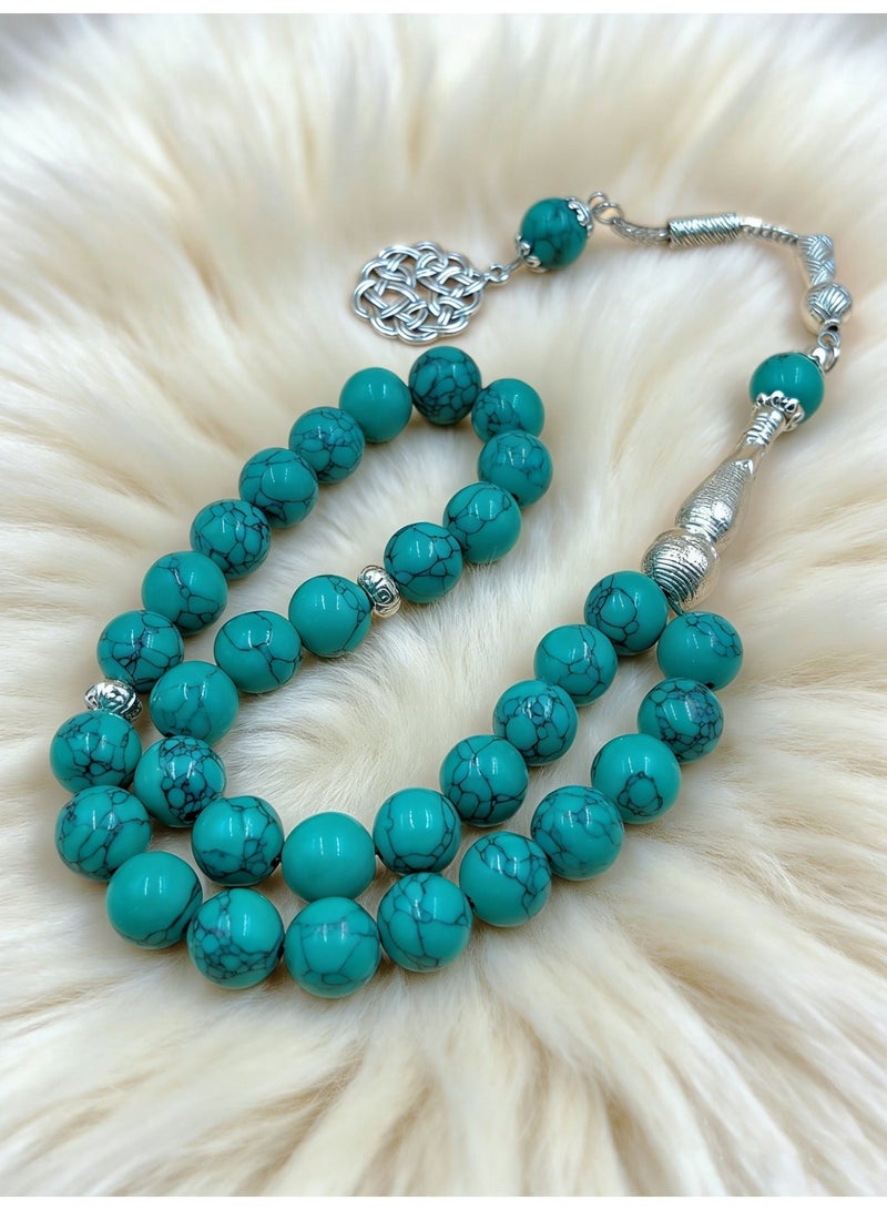 عام 33 سبحة صلاة من الحجر الصناعي/ta S مغلقة/10 مم - Image 5