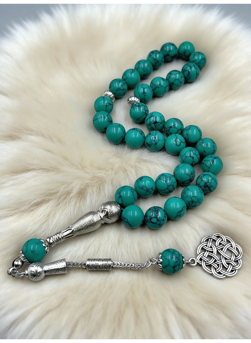 عام 33 سبحة صلاة من الحجر الصناعي/ta S مغلقة/10 مم - Image 4