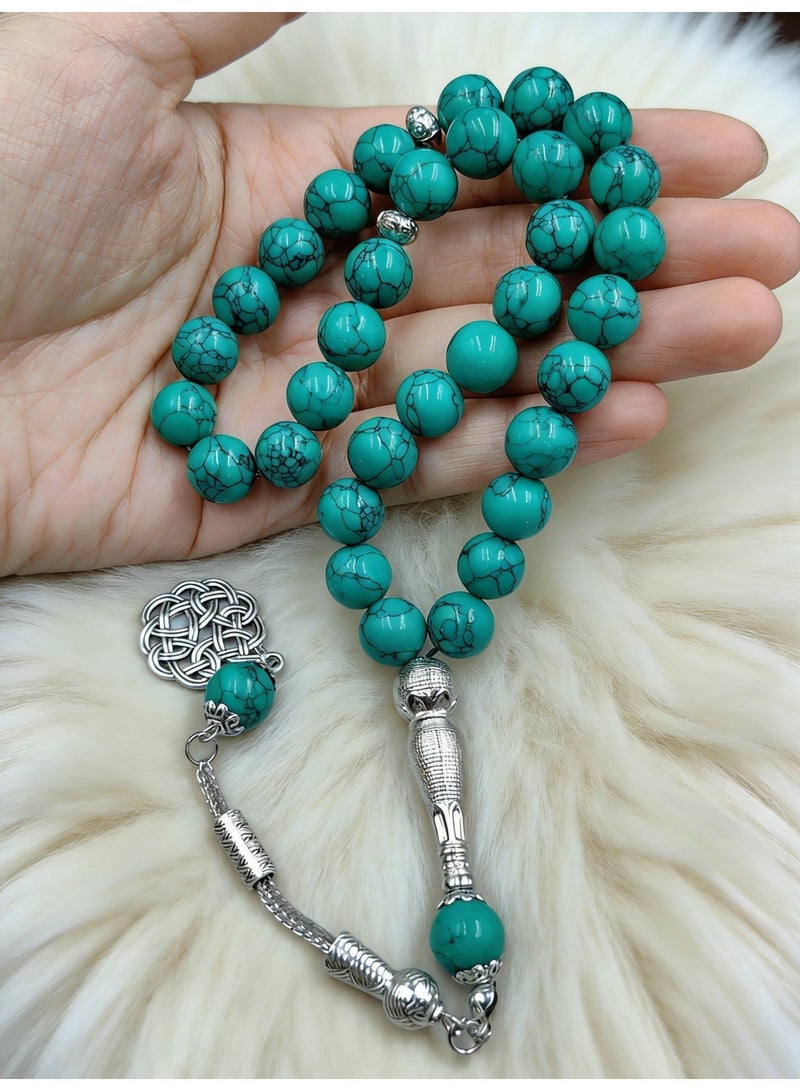 عام 33 سبحة صلاة من الحجر الصناعي/ta S مغلقة/10 مم - Image 3