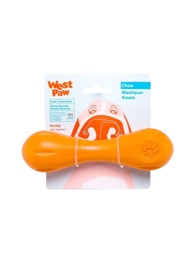 West Paw Design Hurley Dog Bone Small Tangerine - Image 1
