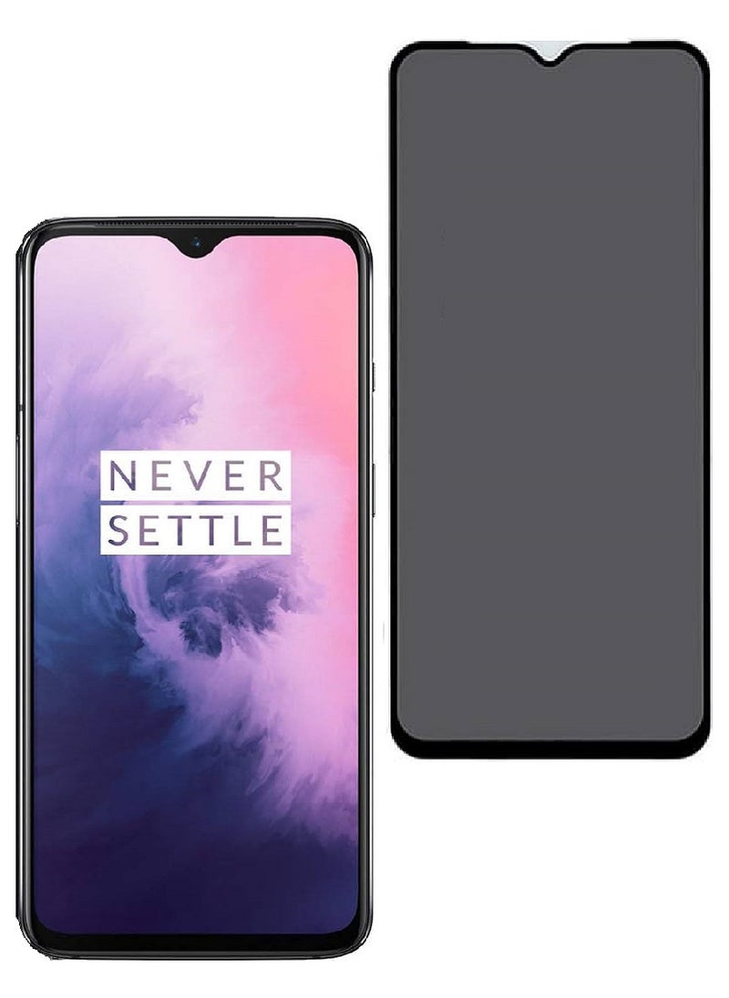 we3 Tempered Glass Screen Protector Anti-Spy Privacy Designed For OnePlus 7 Full Glue Edge to Edge Full Screen Coverage And Bubble Free  - Image 1