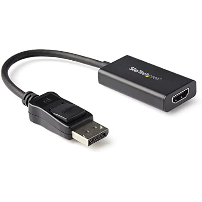 Startech.com .COM DISPLAYPORT AUF HDMI ADAPTER MIT HDR - 4K 60HZ - SCHWARZ - DP AUF HDMI KONVERTER - - Image 1