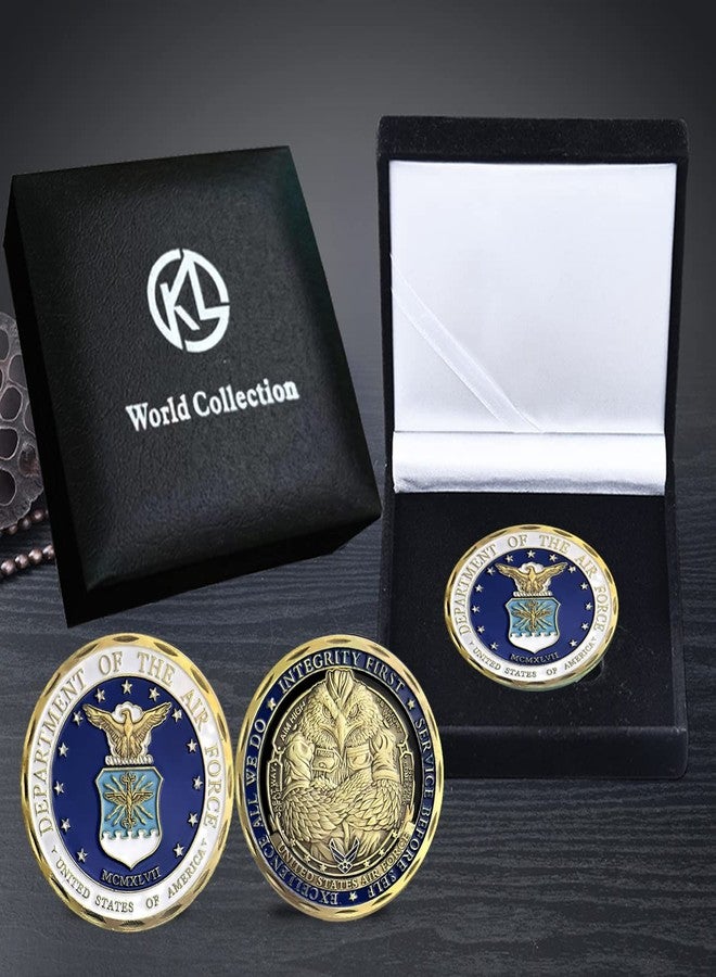 Jofanvin Air Force Gifts ChallengCoin Sets with Box,Best Gifts for Airmen (AIR Force) - Image 2