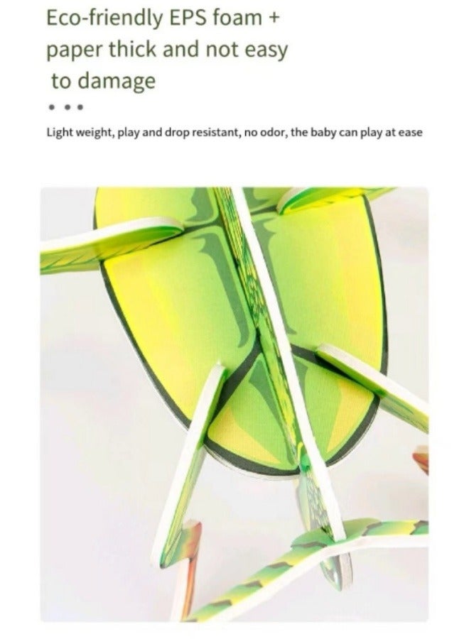 أحجية الصور المقطوعة ثلاثية الأبعاد للحشرات للأطفال التعليم المبكر ألعاب مكعبات البناء التعليمية - Image 5