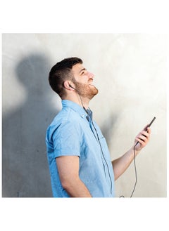 GREEN LION Stereo Earphone with Type-C Connector /  Stereo Surround /  Control Buttons / 1.2m Wire Length / TPE + Copper Material - Black  - Image 2