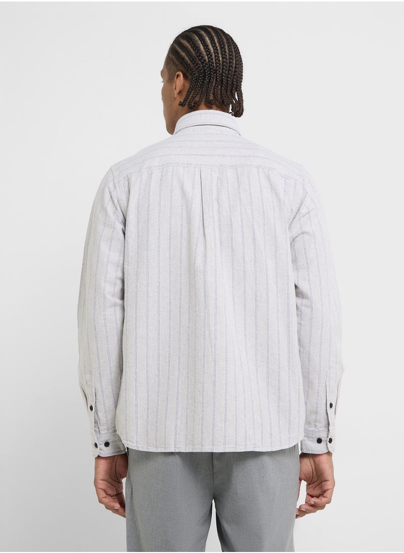 JACK & JONES - Striped Regular Fit Shirt - Image 1
